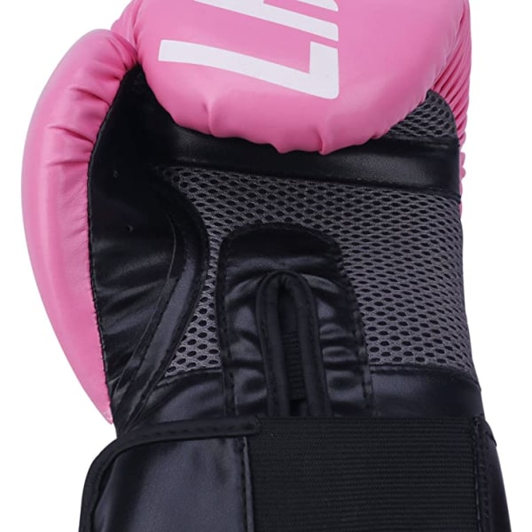 Boksehandsker til mænd og kvinder, boksetræningshandsker, taekwondo sandbag handsker, Muay Thai sparring træningshandsker  lyserød og hvid 12oz