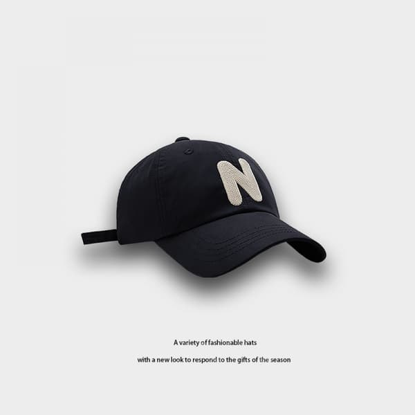 Dotpet Hat Brev Broderte Justerbar Baseball Cap (Brun)
