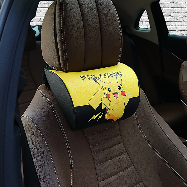 Bilryggstøtte, bilnakkepute, minnefoam nakkepute - Pikachu hengende vevboks 1