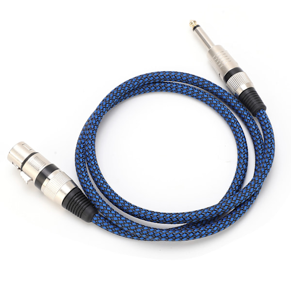 6,5 TS til hunn 6,35 lydkabel XLR mikrofon gitar oksygenfri kobber for mikser (5m 16,4ft)