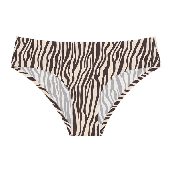 Sömlösa underkläder för kvinnor No Show Trosor Mjuk Stretch Hipster Bikini Underkläder 3-pack, Zebra Leopard, S