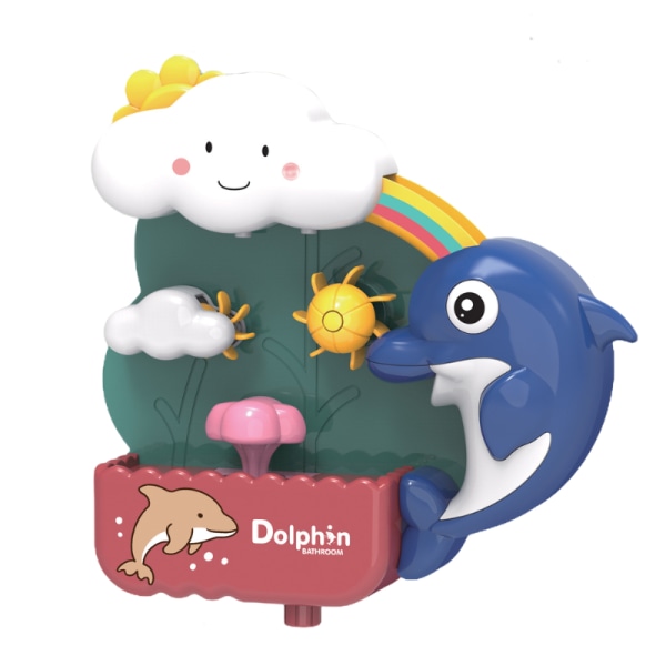 Gör badtiden rolig med vår badrumsdelfin vattenspruta leksak - sugkopp design, perfekt för pojkar och flickors badlek