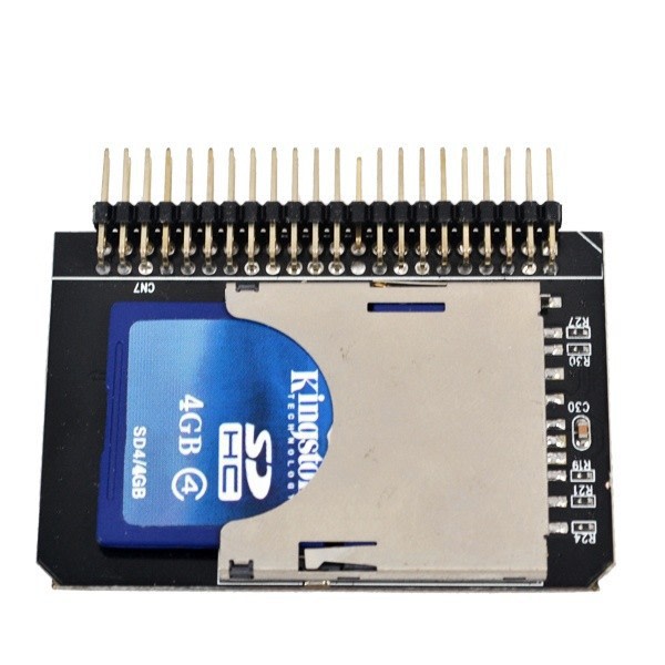 4 st SD-kort till IDE-adapter 2,5 tums 44-stifts hanadapter SD SDHC SDXC MMC-minneskortkonverterare till bärbar hårddisk