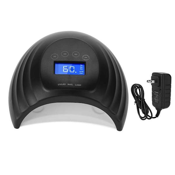 Double Light Source LED Manicure Lamp Light Nail Dryer Auto Timer Manicure Tool ( Black)