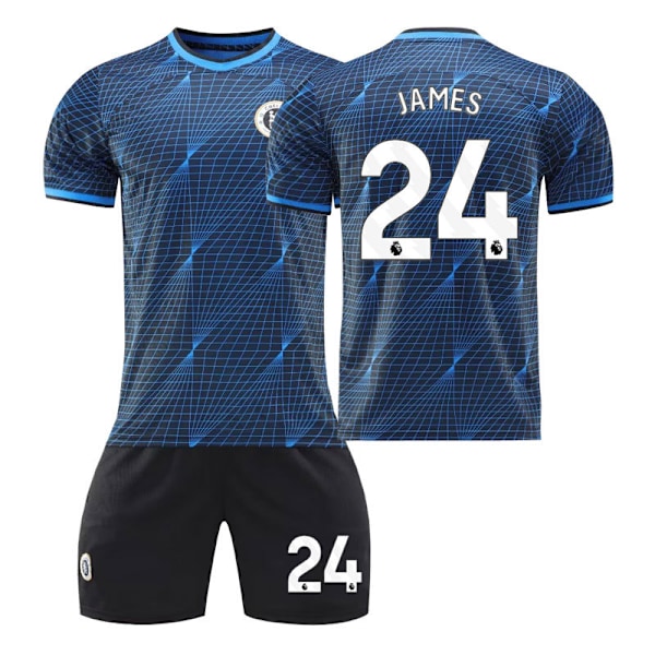 23/24 Chelsea udebanebørnefodboldsæt 24 JAMES M