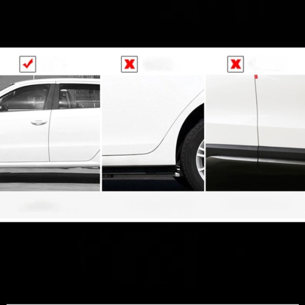 Bilskydd för dörrhörn - [Toyota] Vit Snap-In (tvåpack)
