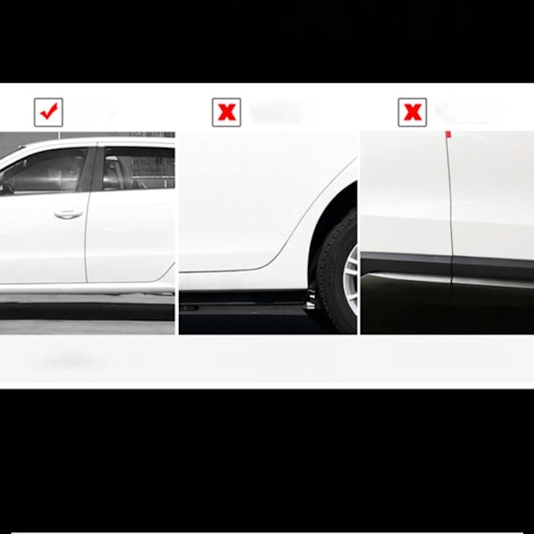 Bilskydd för främre dörrar - [Cadillac] Svart Snap-On (tvåpack)