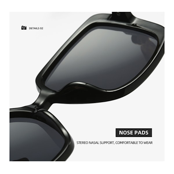 Kvindernes Rimless Oversized Studded Solbriller Gradient Linse Nitte Mode