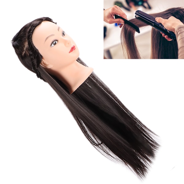 Langt hår mannequinhoved professionel frisør hår praksis styling træningsdukker hoved til salon