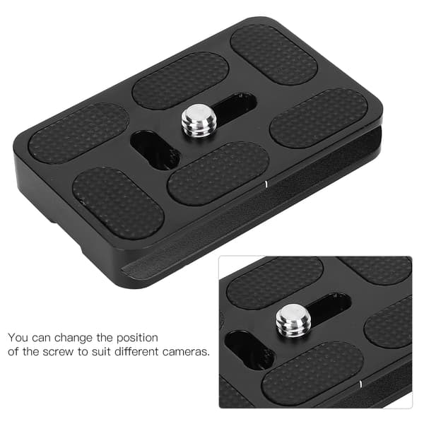 Aluminiumslegering Quick Release Plade Tilbehør Kompatibel med Arca-Swiss Standard PU60