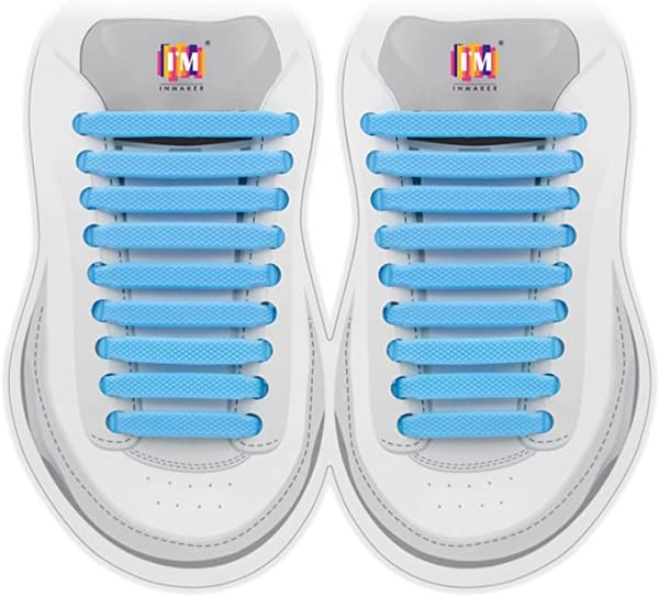 Ingen slips til snørebånd til børn og voksne, elastiske snørebånd til sneakers