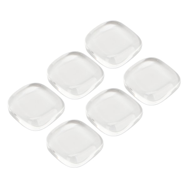50 st nagelfärgskort transparent säkert glas fyrkantig tå nagellack färgdisplaykort