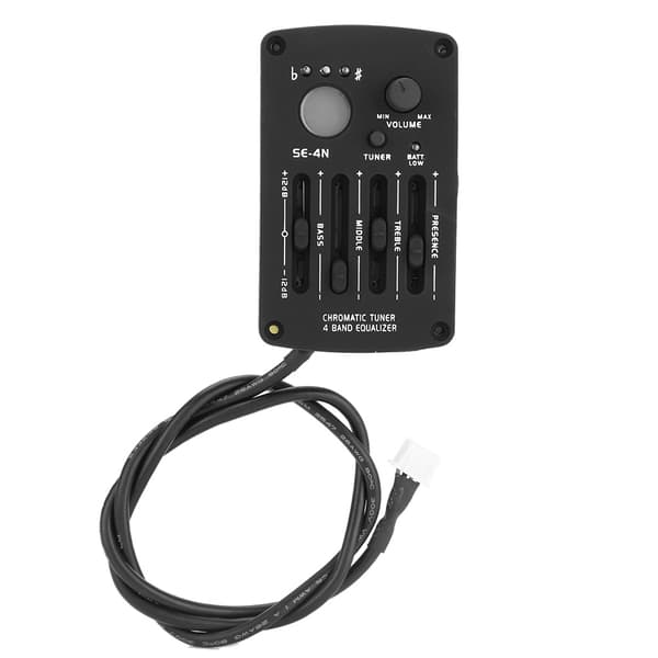 SE-4N 4-bånds EQ-equalizer pickup-tuner til akustisk guitar, musikinstrument tilbehørssæt