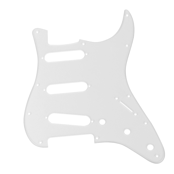 12 hulls gjennomsiktig akryl pickguard med skruer for ST-stil elektrisk gitar