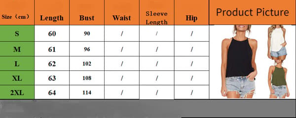 Damtoppar Ärmlös Halter Sommar Basic T-shirts Cami Tanktoppar --- Vit (Storlek M)