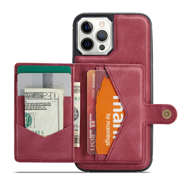 Plånboksfodral för iPhone 11 Pro Max, Premium PU Läder Telefonfodral med Kortplats, Ställ Bokdesign