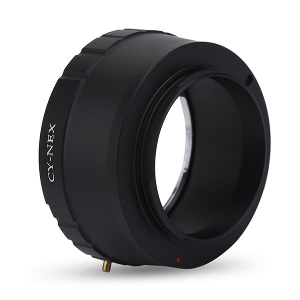 1 stk. holdbar aluminiumslegering CY-linseadapterring til Sony NEX-monteringskameraer