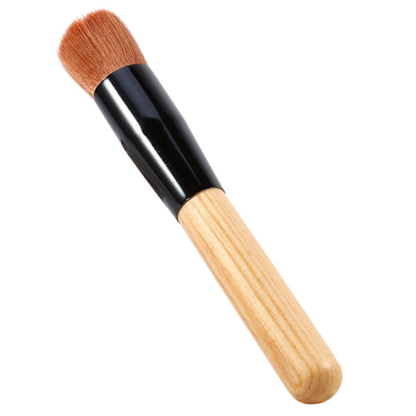 Kosmetiska borstar set tandborste smink rouge foundation borste & puderpuff & canvas väska