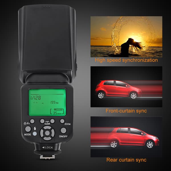 TRIOPO TR-982II TTL 1/8000 trådløs Master Slave Flash Speedlite til Canon til Nikon spejlreflekskamera
