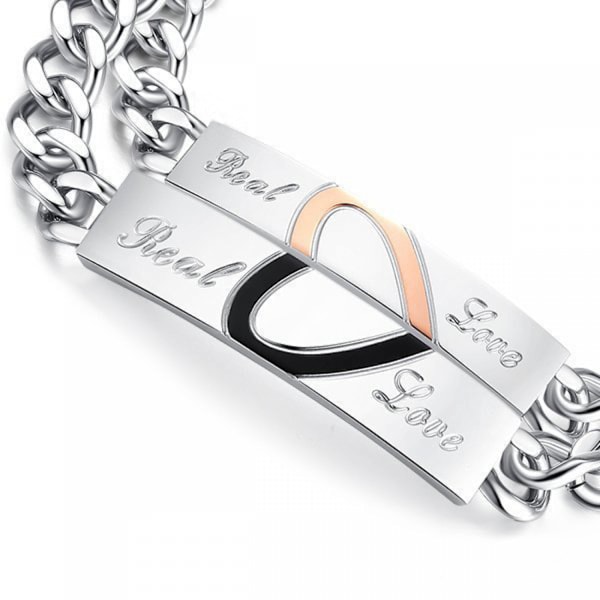 2 st par armband för män och kvinnor, hans och hennes krona drottning armband set 0,5 cm armband