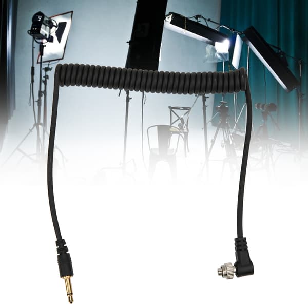PC-3.5mm Flash Lys Synkron Ledning PC Line Kamera og Blitzlampe Tilslutningskabel