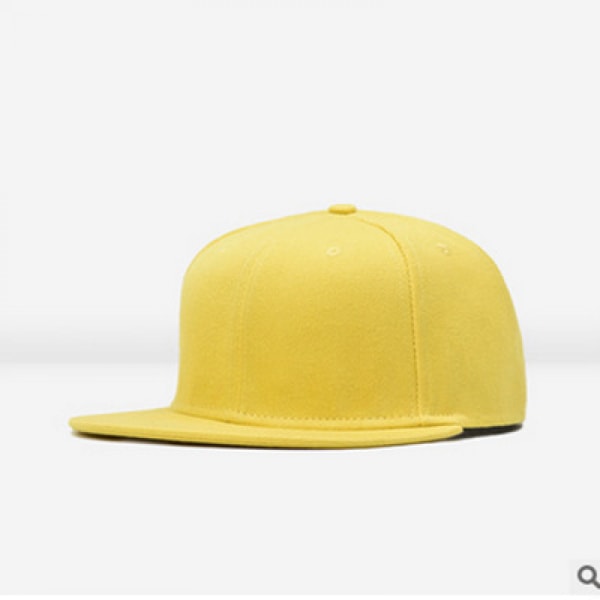 AVEKI Classic Snapback Hatt Hip Hop Flat Bill Visir Cap - Unisex justerbara baseballhattar för vuxna, gul