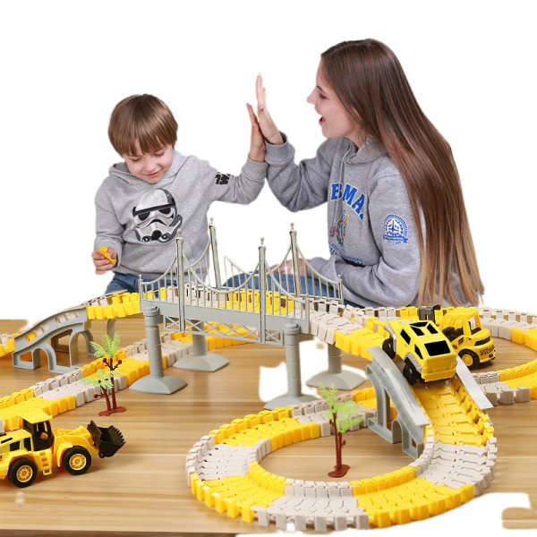 Construction e Tks for Kids Boys Toys, 6 ST Construction Car and Flexible
