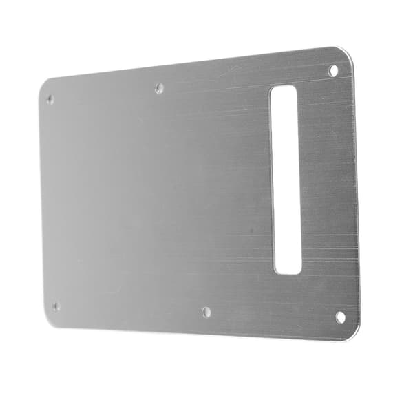 Elektrisk gitarr bakre bakplatta fjäderöverdrag aluminiumlegering slät utseende gitarr bakplatta silver