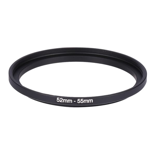 52mm-55mm 52mm til 55mm Step Up-ringer Metallobjektivfilterringadapter Svart 52-55