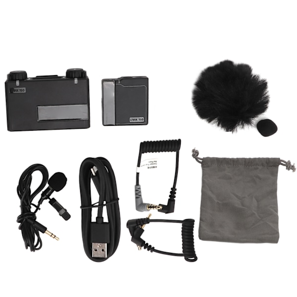 MOMA Lark 150 Trådlös Lavalier Mikrofon 2,4 GHz Digital TX RX Combo Kit Mic för DSLR-kamera