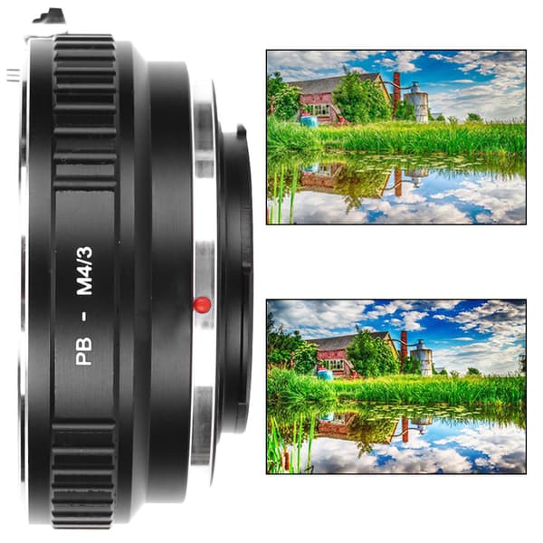 Fikaz PB-M4/3 objektivmonteringsadapterring for PB-monterte objektiver til Olympus M4/3-monterte kameraer
