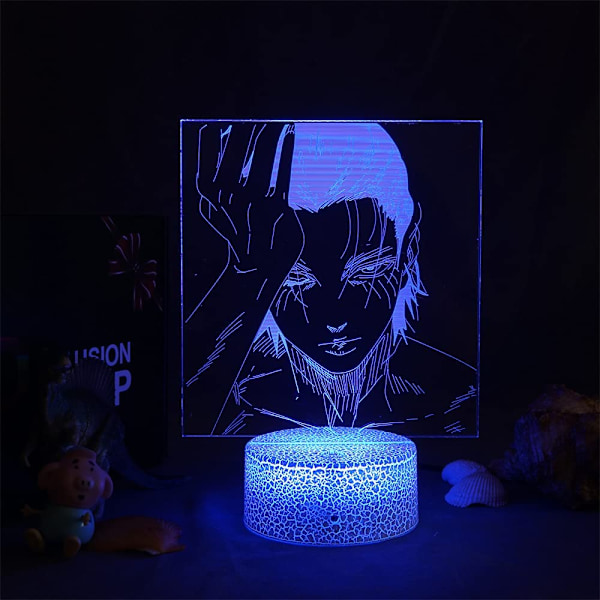 3D Night Light Anime Attack on Titan Figure Table Lamp Acrylic Home Room Decor Light Kid Gift Manga