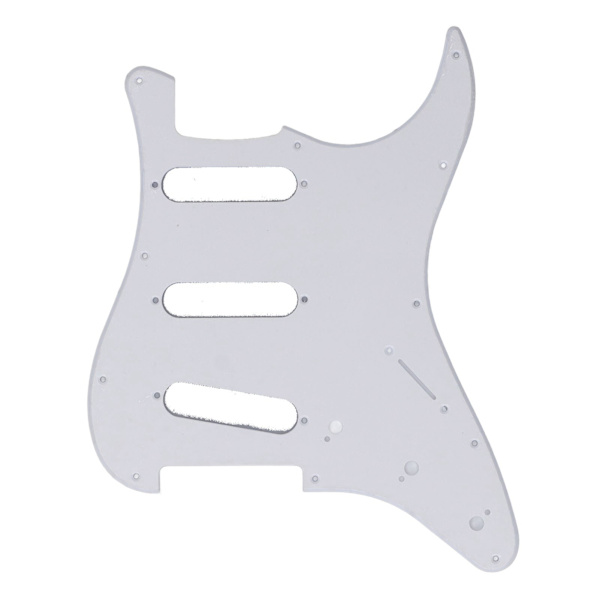 PVC Gitar Pickguard 11 Monteringshull Scratch Resistance Plate SSS Guard Plate Erstatning for Strat ST Stil