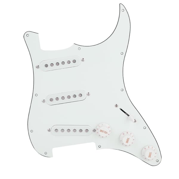 1 Sæt DIY Elektrisk Guitar Kit Pickguard Bagpanel Bro System til ST-Style Guitarer