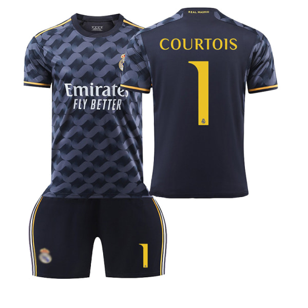 Real Madrid bortebarnedrakt for sesongen 23/24 1 COURTOIS Children's size28