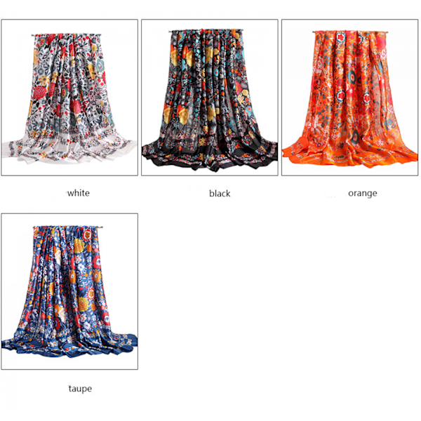 Dam silke scarf lätt mode mjuka scarfs sjal wrap scarfs, SU-2