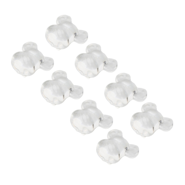 50 stk. neglelak farvekort gennemsigtig bjørnehoved form akryl negle display farvekort swatches DIY manicure værktøj