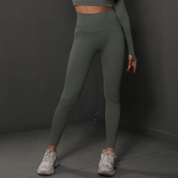 Butt Lifting Workout Leggings til kvinder, Scrunch Butt Gym Seamless Booty Tight (L)