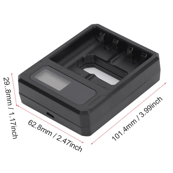 SEIVI Intelligent beskyttelse LCD-skjerm USB-batterilader for X-BOX cellelading