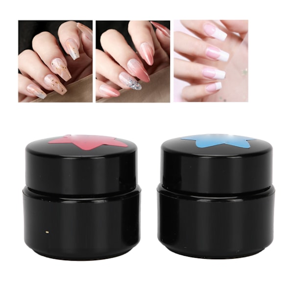 Multifunktionella nagelkonst strasslegering lim nagelförlängningsgel 10 ml x 2 st