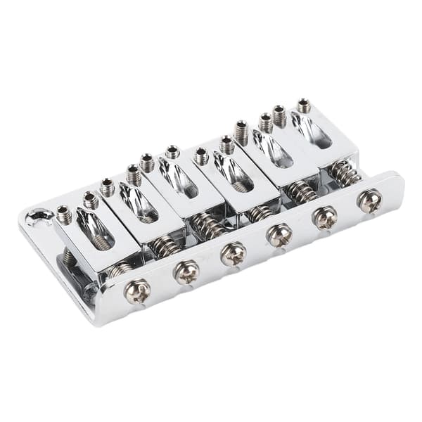 6-strängad gitarrstallersättning i zinklegering, elektrisk gitarrstall, sadelstall, musikinstrumenttillbehör, silver