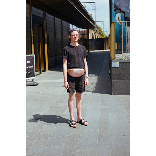 Dad Bag Falsk Ølmage Magepose Unisex Lommepose Hvite Elefantgaver Morsomme Spøkgaver