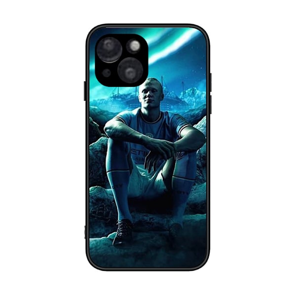 Man City FC Erling Haaland 2022/23 Førstelag Myk Gel-Etui Kompatibelt Med iPhone 12pro max