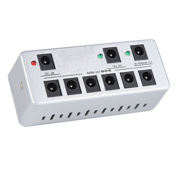 Effekt strømforsyning 8 isolerte utganger Multifunksjonell pedalbrett kabler 100‑240V
