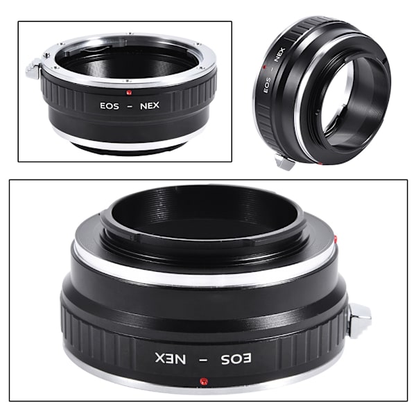 K&F Concept 1 st robust EOS-objektivadapterring för Sony NEX-kameror med DSLR-fattning