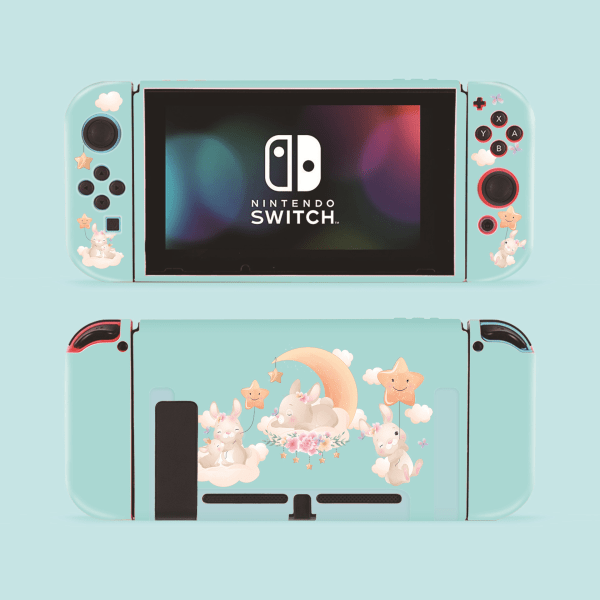 Beskyttende etui til Switch, TPU Slim Case Cover Kompatibel med Nintendo Switch-konsol og Joy-Con