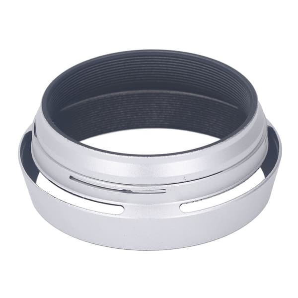 49 mm modlysblænde i aluminium sølv mat kamera modlysblænde med adapterring til X100 X100S