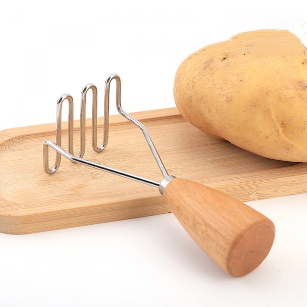 Kartoffelmoser i rustfrit stål - Premium moser håndværktøj og kartoffelmoser i metal til den bedste mos til bønner, avocado, æg, mini kartoffelmos