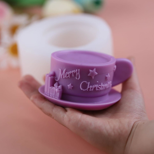 Julmugg Resinform Julform Mugg Smycken Resin Gjutform Handgjorda Silikonform för Resin Ljustillverkning Formar Hantverk