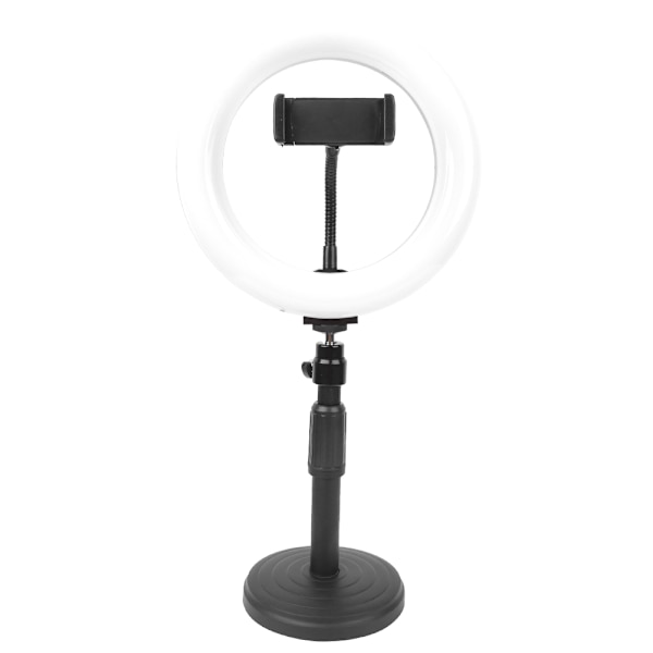 PULUZ 7,9 tum LED-ringljus för mobiltelefoner, livestreaming, skrivbordsfäste, kit PKT3073B
